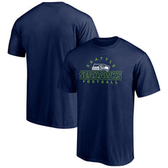 Seattle Seahawks Dual Threat T-Shirt College Navy - NFL