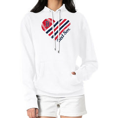 Boston Red Sox G-III 4Her by Carl Banks Women's Heart Fleece Pullover Hoodie Online