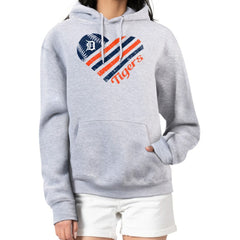 Detroit Tigers G-III 4Her by Carl Banks Women's Heart Fleece Pullover Hoodie for sale