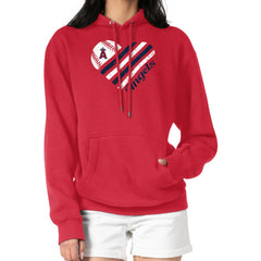Los Angeles Angels G-III 4Her by Carl Banks Women's Heart Fleece Pullover Hoodie Near Me