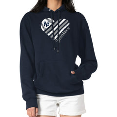 New York Yankees G-III 4Her by Carl Banks Women's Heart Fleece Pullover Hoodie Lifestyle