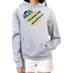 Athletics G-III 4Her by Carl Banks Women's Heart Fleece Pullover Hoodie On Sale