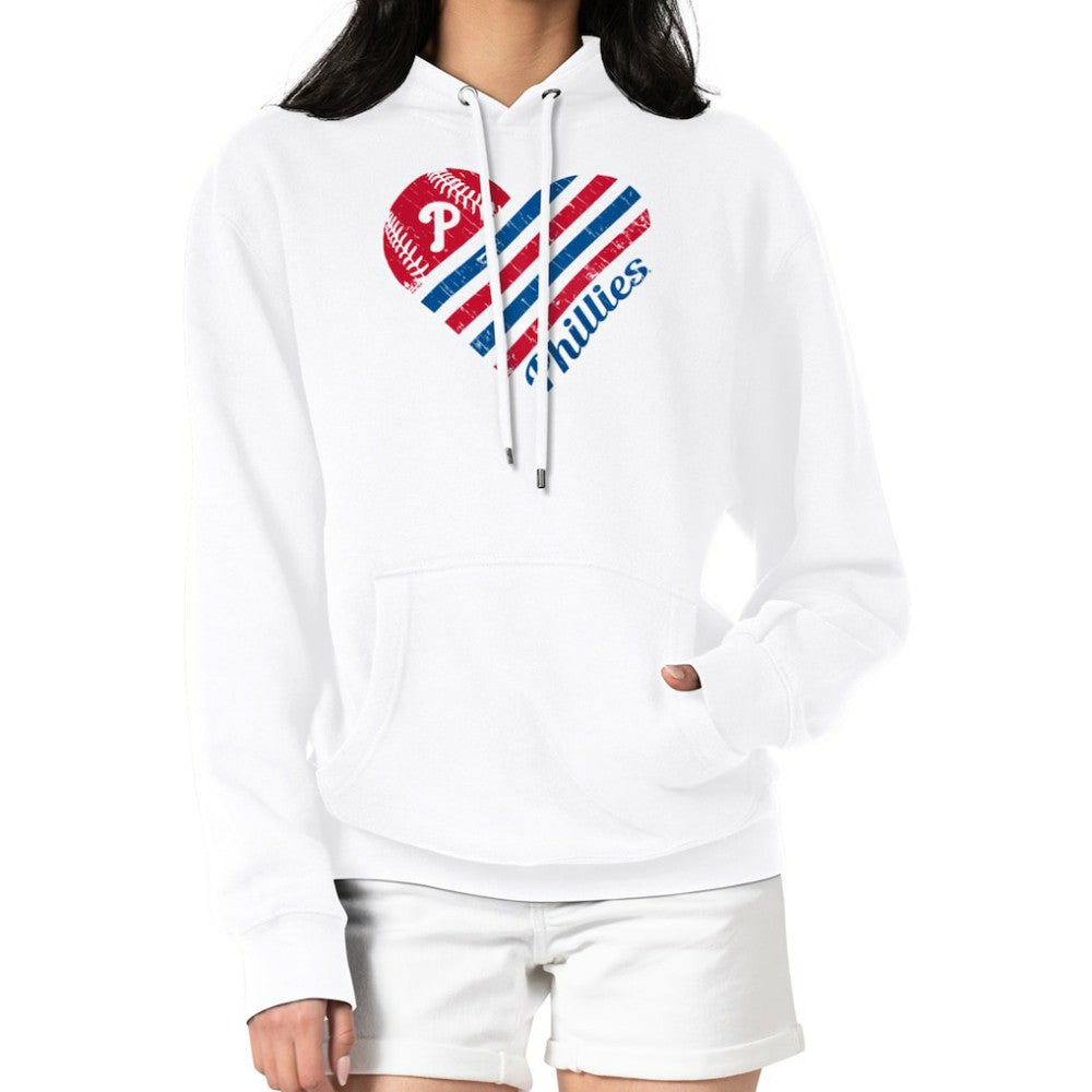 Philadelphia Phillies G-III 4Her by Carl Banks Women's Heart Fleece Pullover Hoodie Online