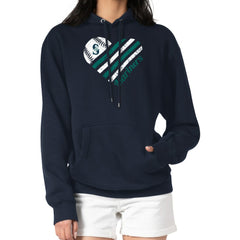 Seattle Mariners G-III 4Her by Carl Banks Women's Heart Fleece Pullover Hoodie Lifestyle