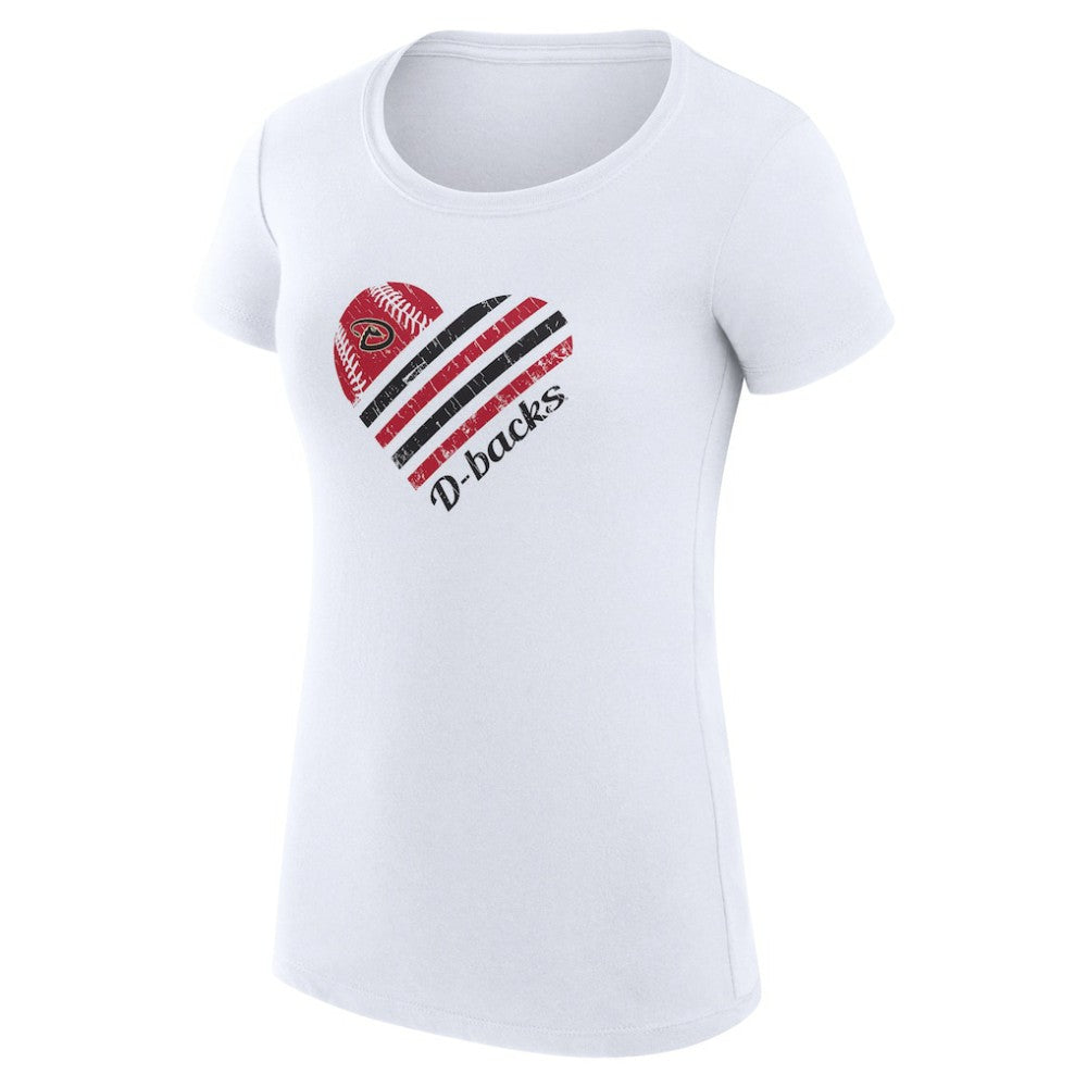 Arizona Diamondbacks G-III 4Her by Carl Banks Women's Super-Slim Fit Lightweight Heart Graphic T-Shirt Sale