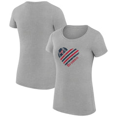 Atlanta Braves G-III 4Her by Carl Banks Women's Super-Slim Fit Lightweight Heart Graphic T-Shirt Near Me
