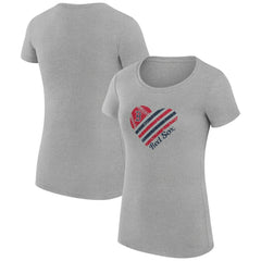 Boston Red Sox G-III 4Her by Carl Banks Women's Super-Slim Fit Lightweight Heart Graphic T-Shirt Sale