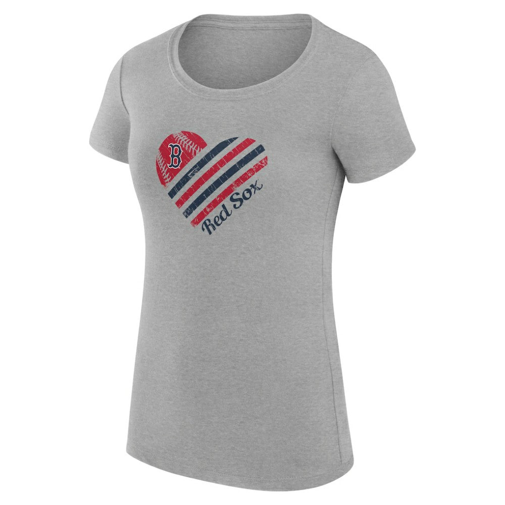 Boston Red Sox G-III 4Her by Carl Banks Women's Super-Slim Fit Lightweight Heart Graphic T-Shirt Sale
