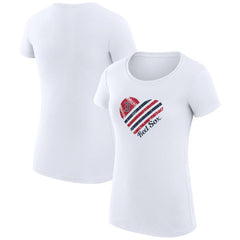 Boston Red Sox G-III 4Her by Carl Banks Women's Super-Slim Fit Lightweight Heart Graphic T-Shirt discount