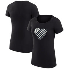 Chicago White Sox G-III 4Her by Carl Banks Women's Super-Slim Fit Lightweight Heart Graphic T-Shirt Clearance