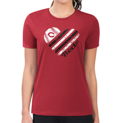 Cincinnati Reds G-III 4Her by Carl Banks Women's Super-Slim Fit Lightweight Heart Graphic T-Shirt discount