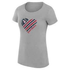 Cleveland Guardians G-III 4Her by Carl Banks Women's Super-Slim Fit Lightweight Heart Graphic T-Shirt Online