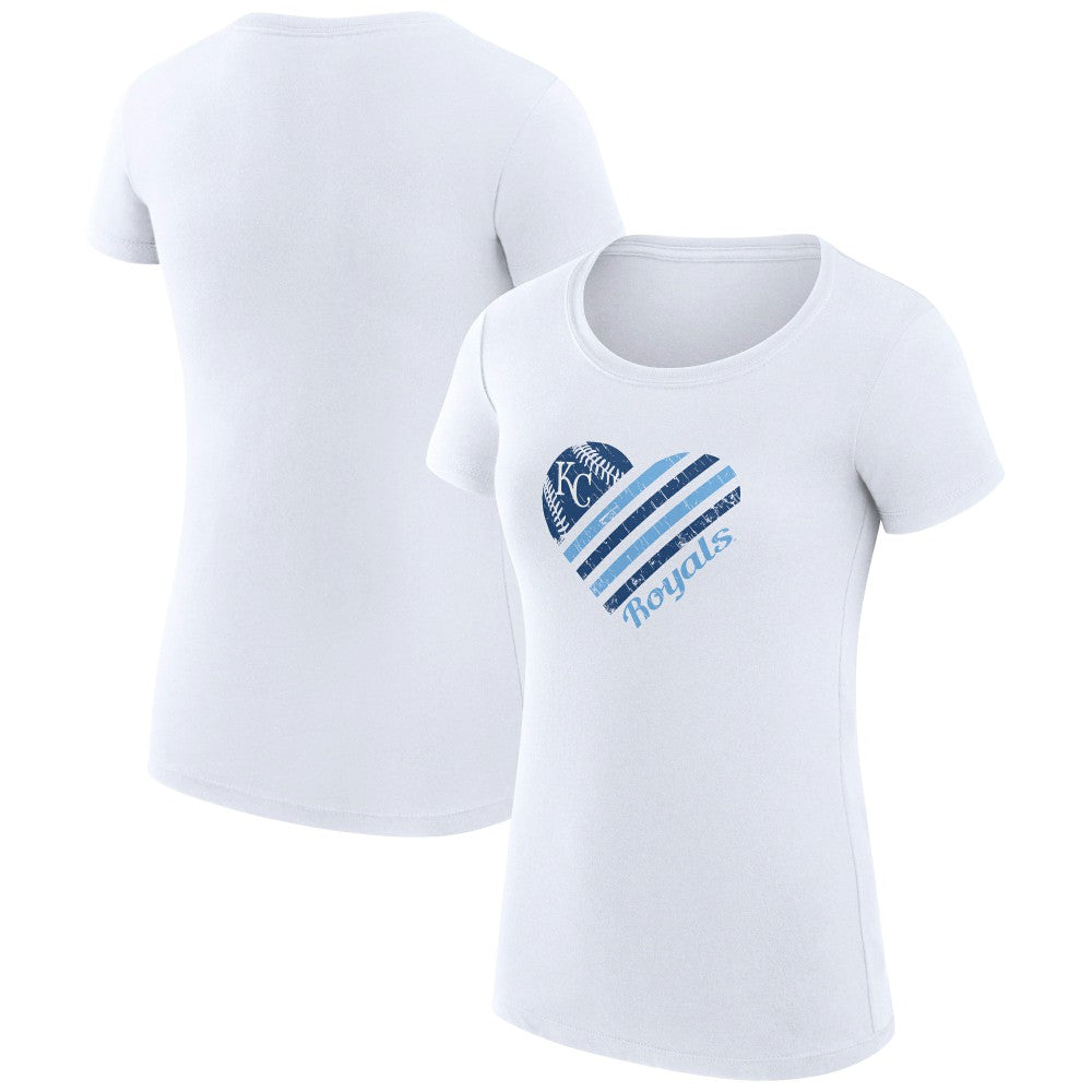 Kansas City Royals G-III 4Her by Carl Banks Women's Super-Slim Fit Lightweight Heart Graphic T-Shirt Near Me