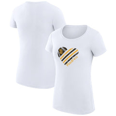 San Diego Padres G-III 4Her by Carl Banks Women's Super-Slim Fit Lightweight Heart Graphic T-Shirt Lifestyle