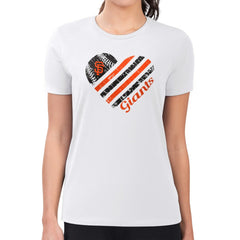 San Francisco Giants G-III 4Her by Carl Banks Women's Super-Slim Fit Lightweight Heart Graphic T-Shirt Lifestyle
