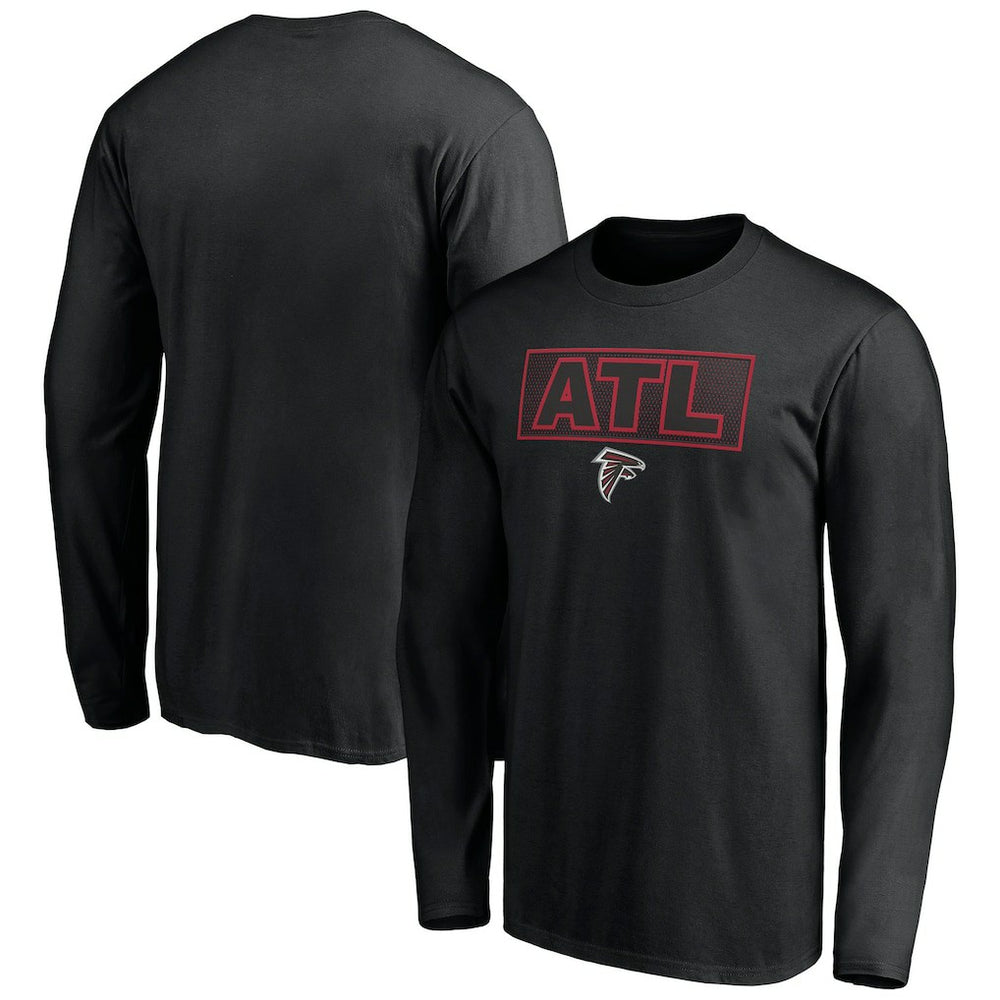 Atlanta Falcons Squad Throwbacks Long Sleeve T-Shirt Black - NFL
