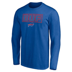 Buffalo Bills Squad Throwbacks Long Sleeve T-Shirt Royal - NFL