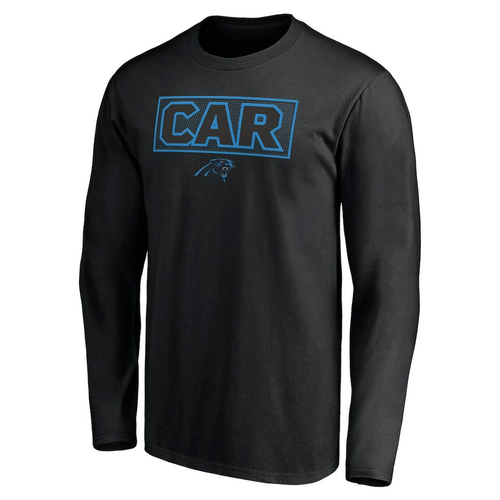 Carolina Panthers Squad Throwbacks Long Sleeve T-Shirt Black - NFL