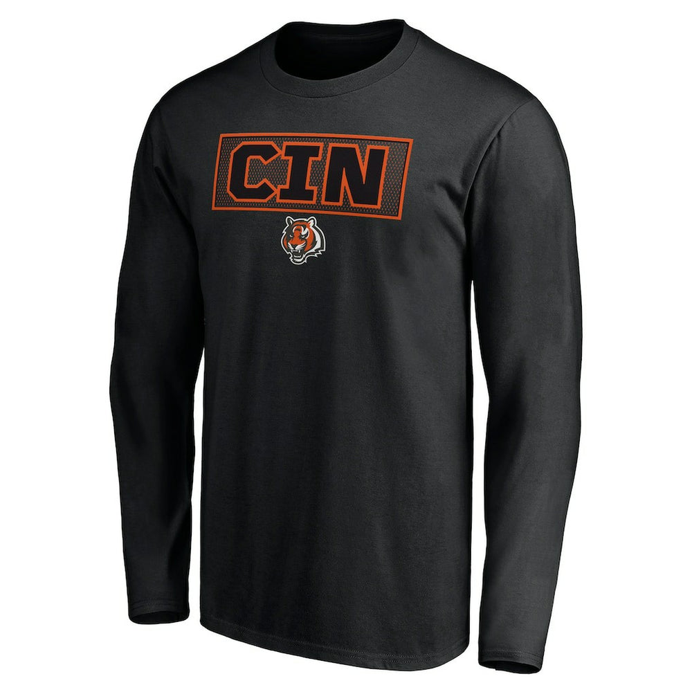 Cincinnati Bengals Squad Throwbacks Long Sleeve T-Shirt Black - NFL