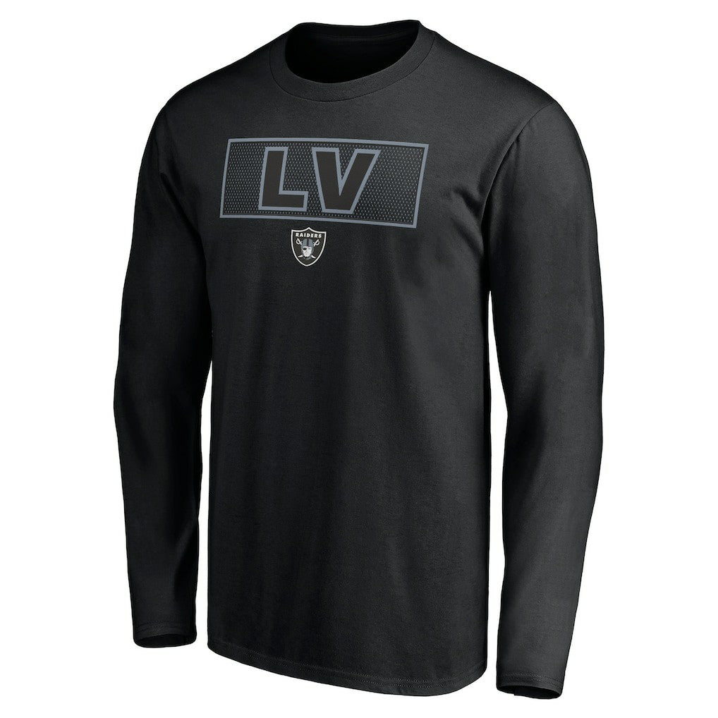 Las Vegas Raiders Squad Throwbacks Long Sleeve T-Shirt Black - NFL