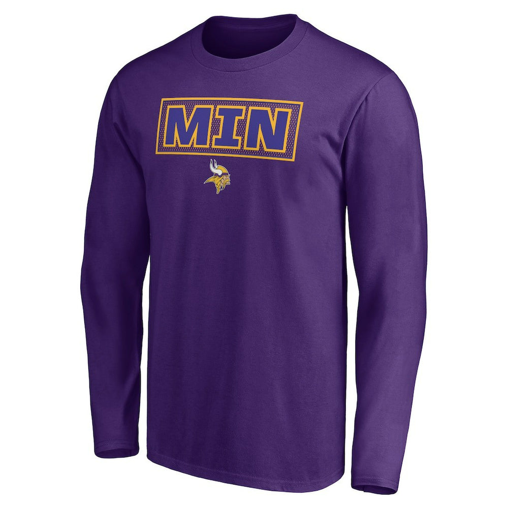Minnesota Vikings Squad Throwbacks Long Sleeve T-Shirt Purple - NFL