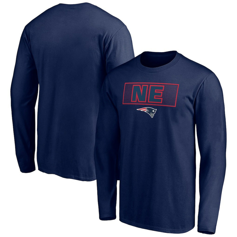 New England Patriots Squad Throwbacks Long Sleeve T-Shirt Navy - NFL