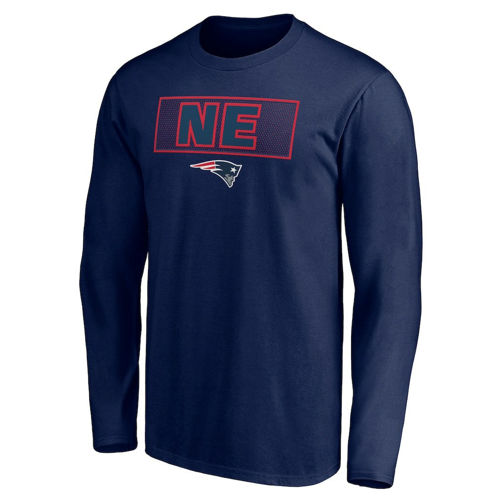 New England Patriots Squad Throwbacks Long Sleeve T-Shirt Navy - NFL
