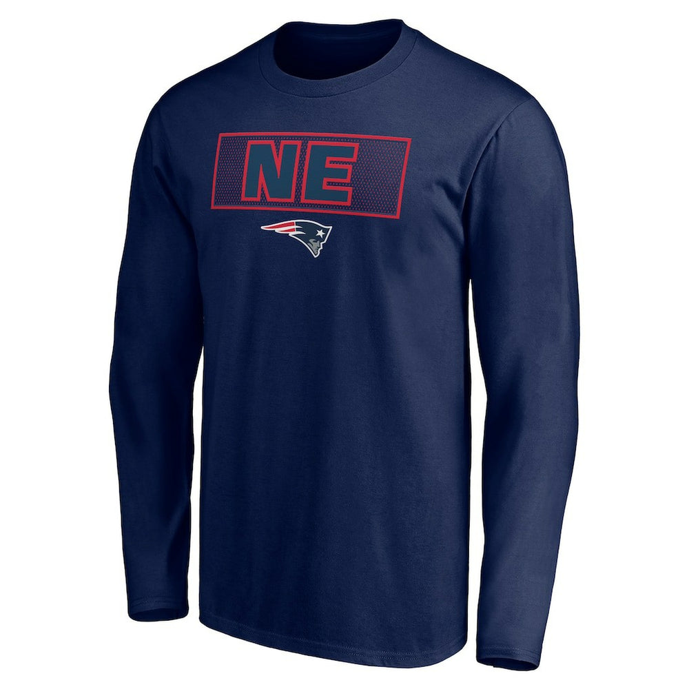 New England Patriots Squad Throwbacks Long Sleeve T-Shirt Navy - NFL