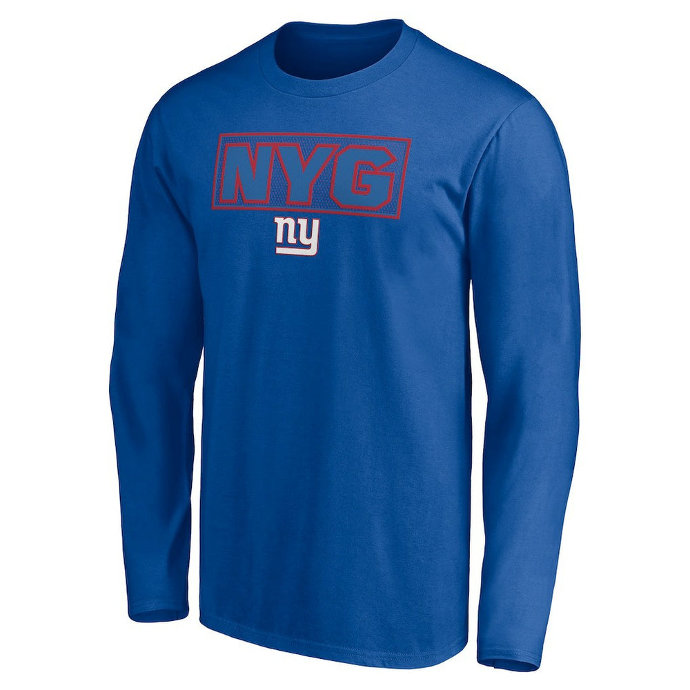 New York Giants Squad Throwbacks Long Sleeve T-Shirt Royal - NFL