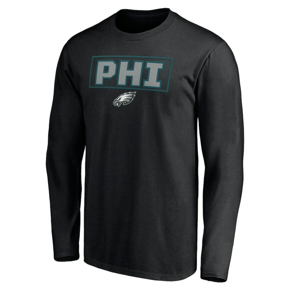 Philadelphia Eagles Squad Throwbacks Long Sleeve T-Shirt Black - NFL