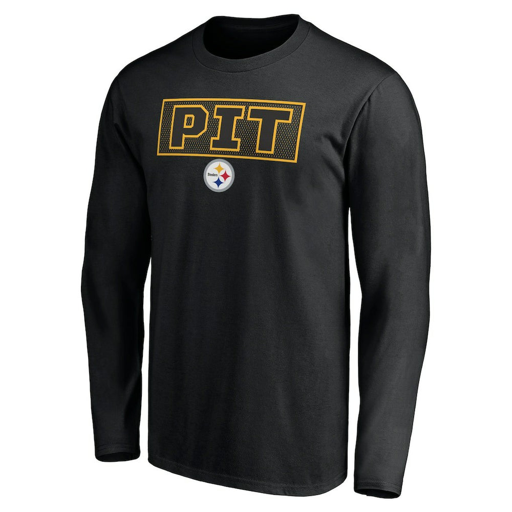 Pittsburgh Steelers Squad Throwbacks Long Sleeve T-Shirt Black - NFL