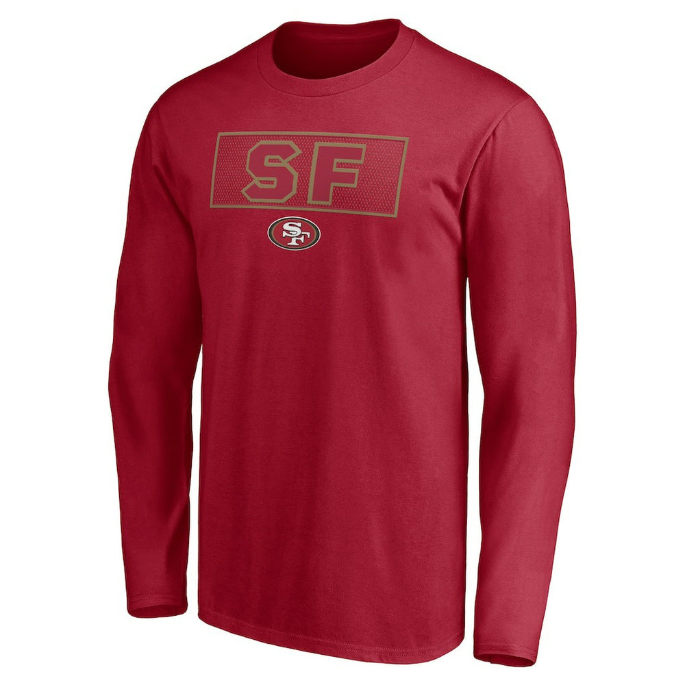 San Francisco 49ers Squad Throwbacks Long Sleeve T-Shirt Scarlet - NFL