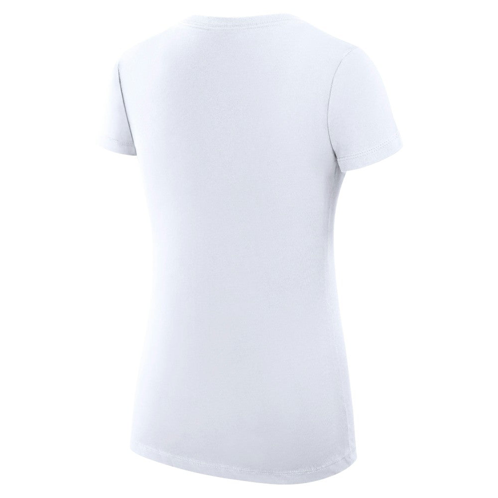Los Angeles Angels G-III 4Her by Carl Banks Women's Super-Slim Fit Lightweight Heart V-Neck T-Shirt Sale