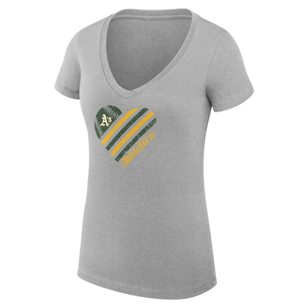Athletics G-III 4Her by Carl Banks Women's Super-Slim Fit Lightweight Heart V-Neck T-Shirt Sale