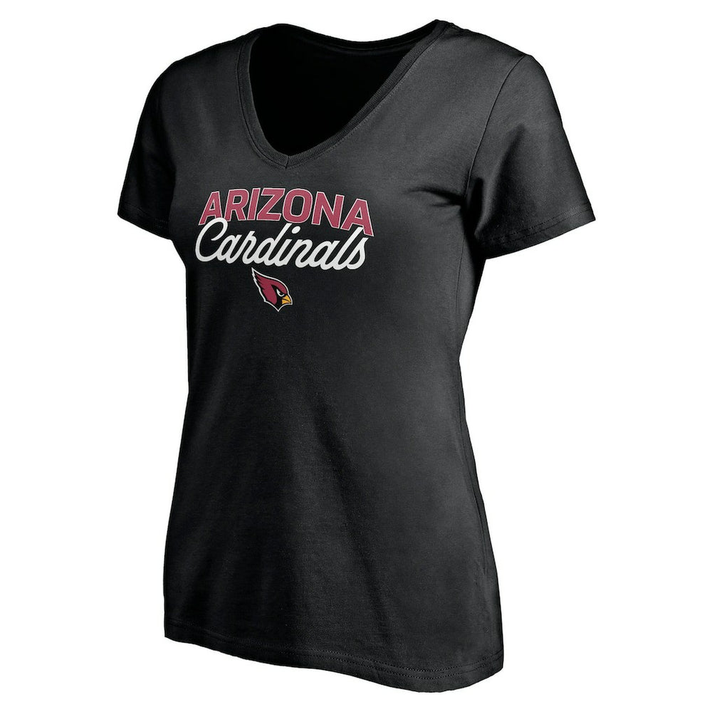 Arizona Cardinals Women's Depth Chart V-Neck T-Shirt Black - NFL