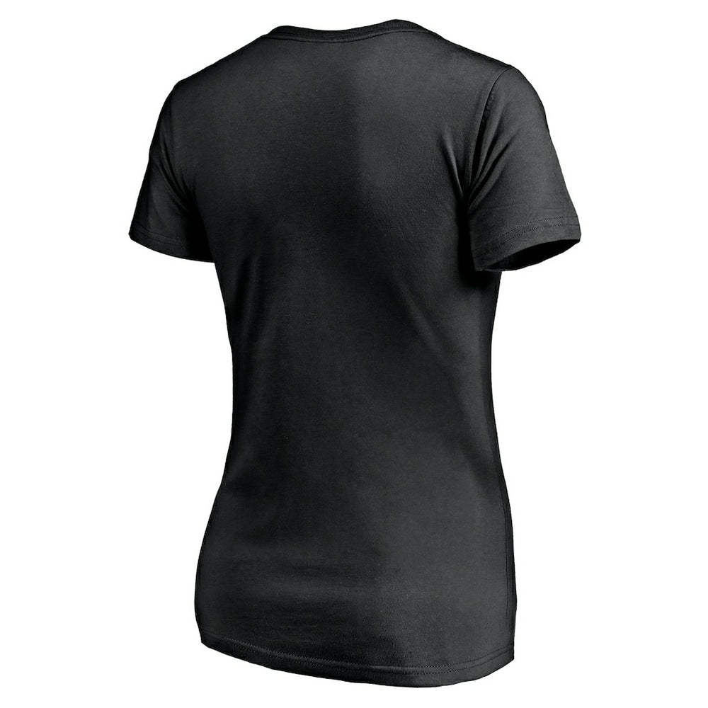 Atlanta Falcons Women's Depth Chart V-Neck T-Shirt Black - NFL