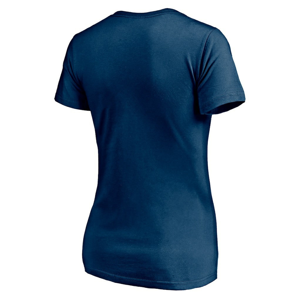 Chicago Bears Women's Depth Chart V-Neck T-Shirt Navy - NFL