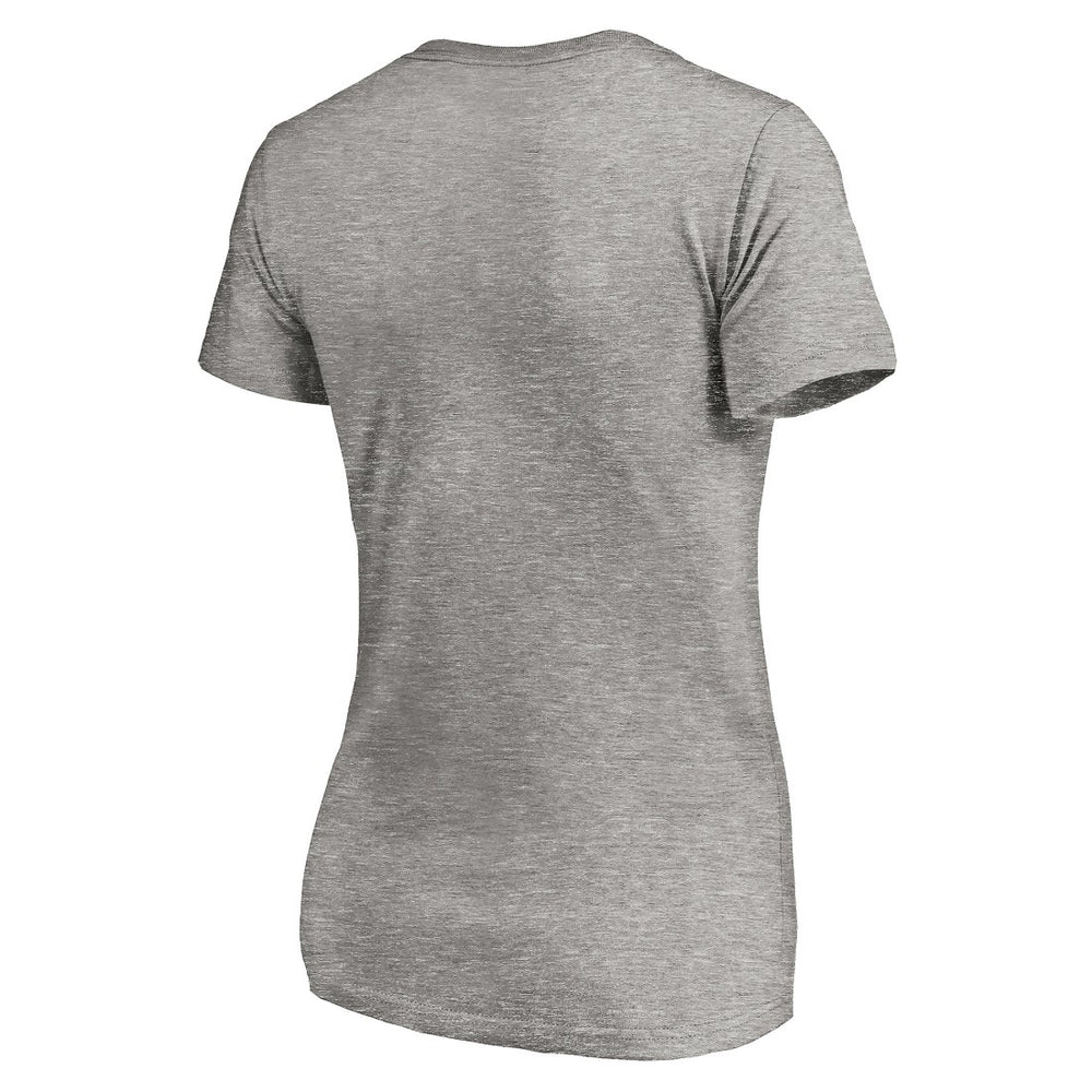 Detroit Lions Women's Depth Chart V-Neck T-Shirt Gray - NFL
