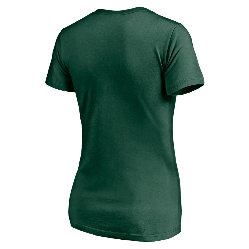 Green Bay Packers Women's Depth Chart V-Neck T-Shirt Green - NFL