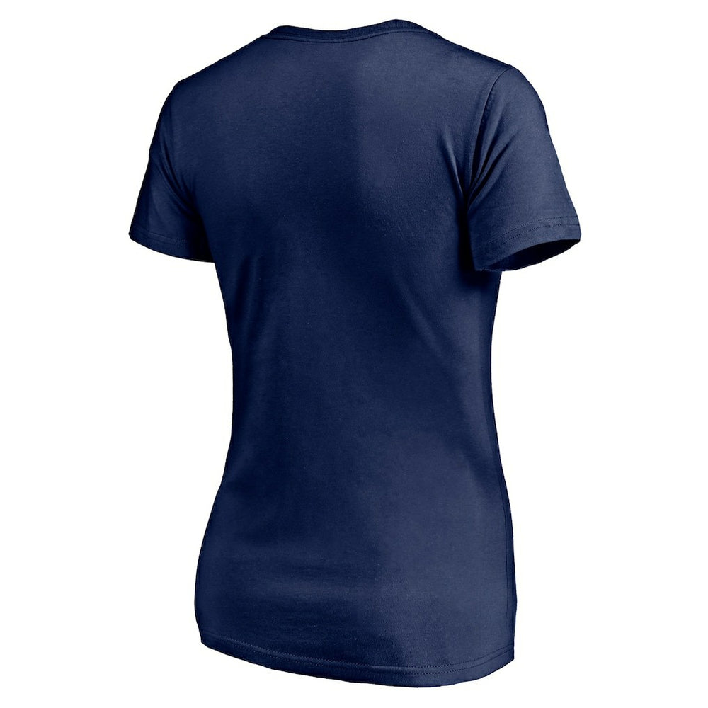 New England Patriots Women's Depth Chart V-Neck T-Shirt Navy - NFL
