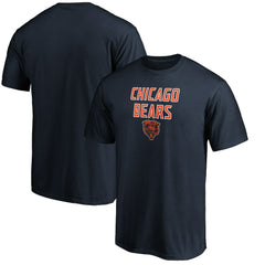 Chicago Bears Game Day Stack T-Shirt Navy - NFL