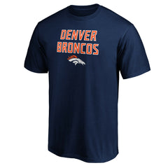 Denver Broncos Game Day Stack T-Shirt Navy - NFL
