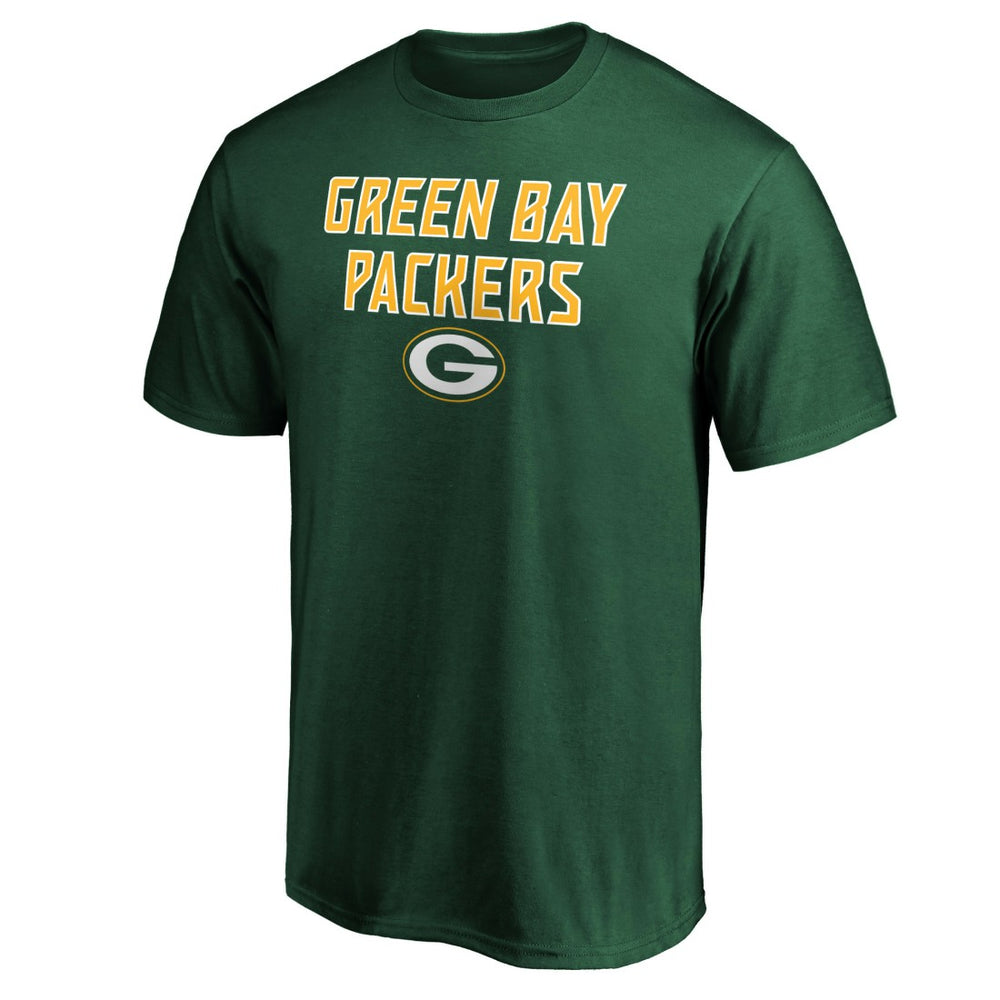 Green Bay Packers Game Day Stack T-Shirt Green - NFL