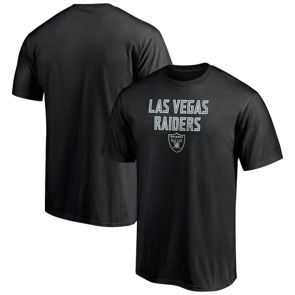 Las Vegas Raiders Game Day Stack T-Shirt Black - NFL