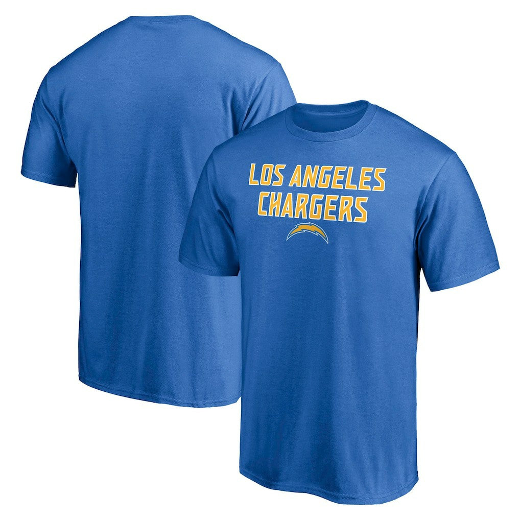 Los Angeles Chargers Game Day Stack T-Shirt Powder Blue - NFL