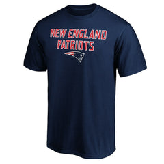 New England Patriots Game Day Stack T-Shirt Navy - NFL