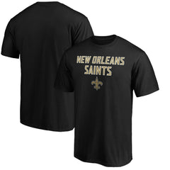 New Orleans Saints Game Day Stack T-Shirt Black - NFL