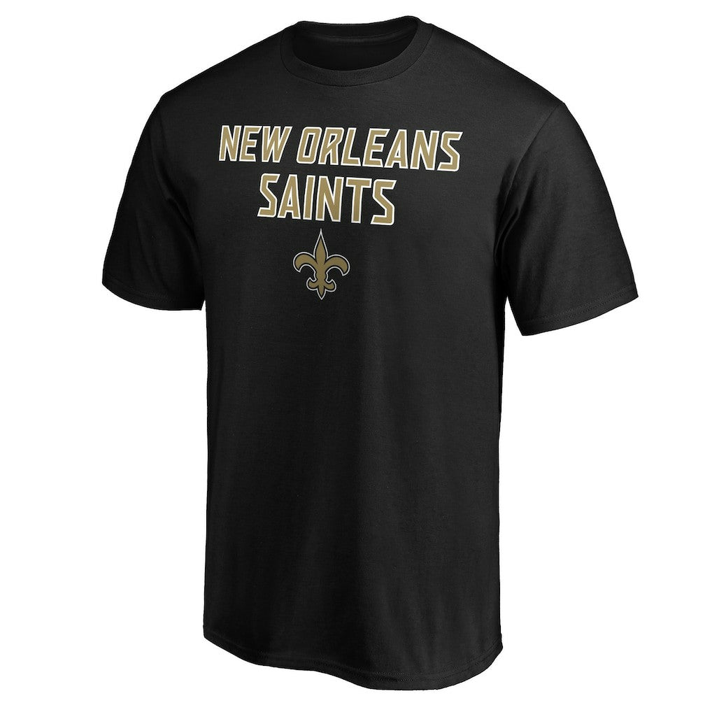 New Orleans Saints Game Day Stack T-Shirt Black - NFL