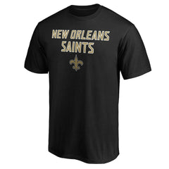 New Orleans Saints Game Day Stack T-Shirt Black - NFL