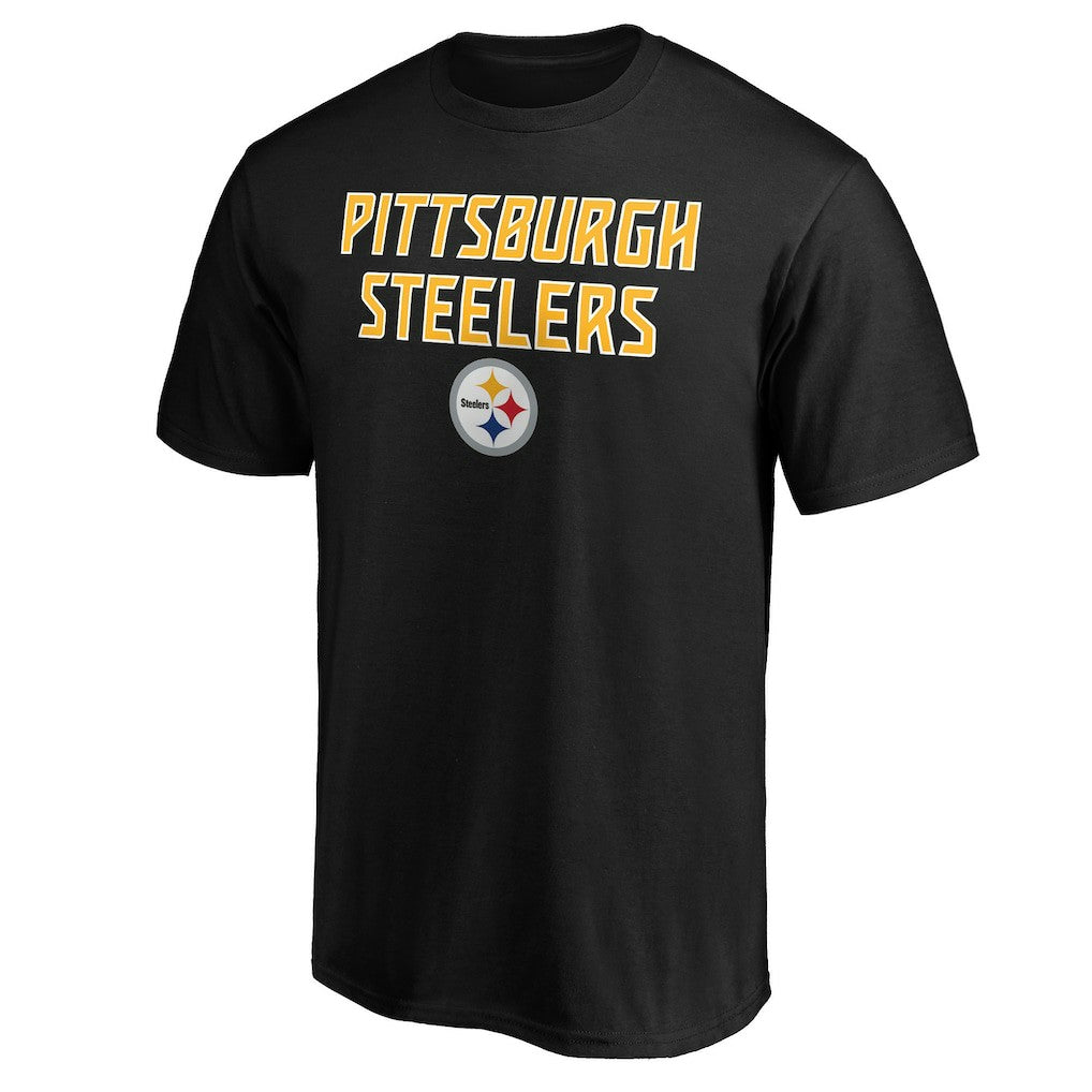 Pittsburgh Steelers Game Day Stack T-Shirt Black - NFL